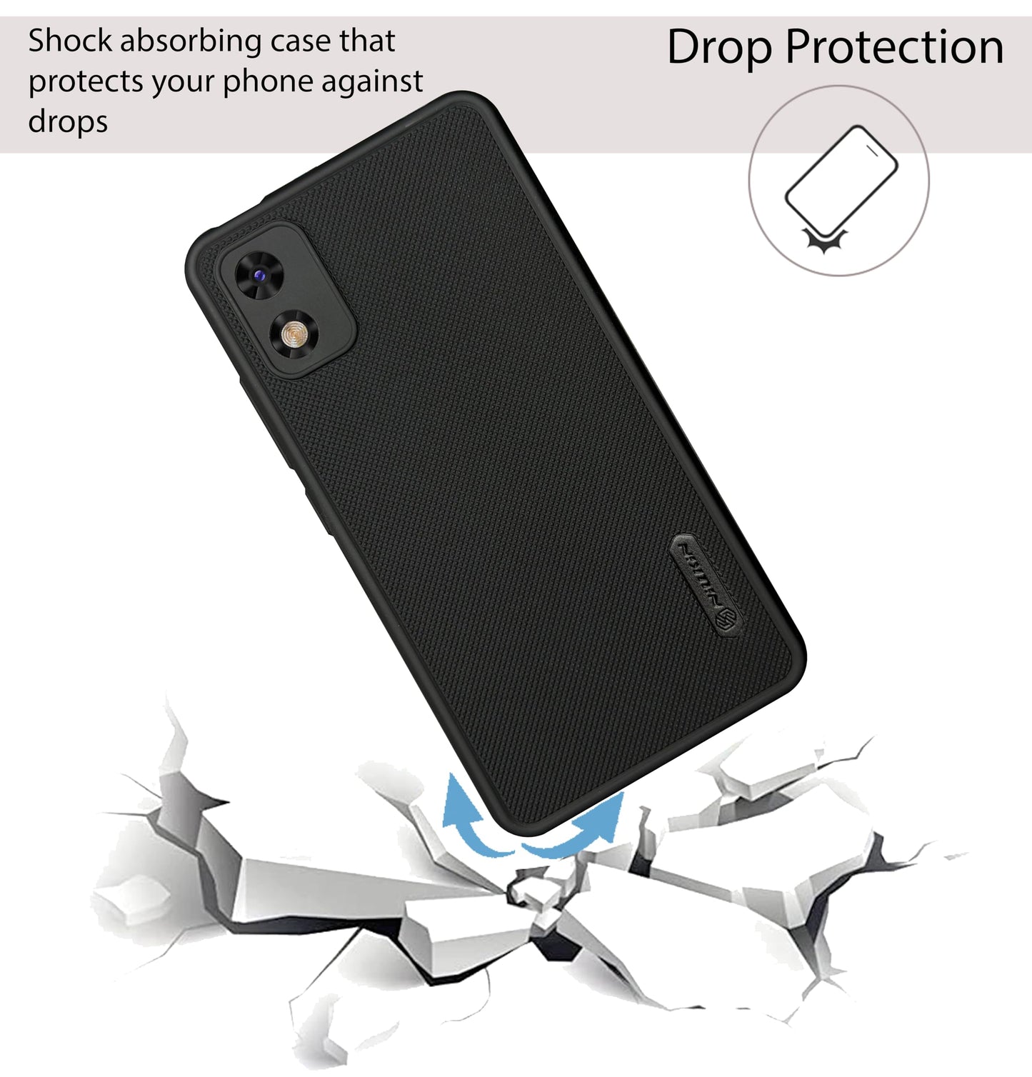 NIUKIN Super Frosted Dotted Case for ITEL A23 Pro