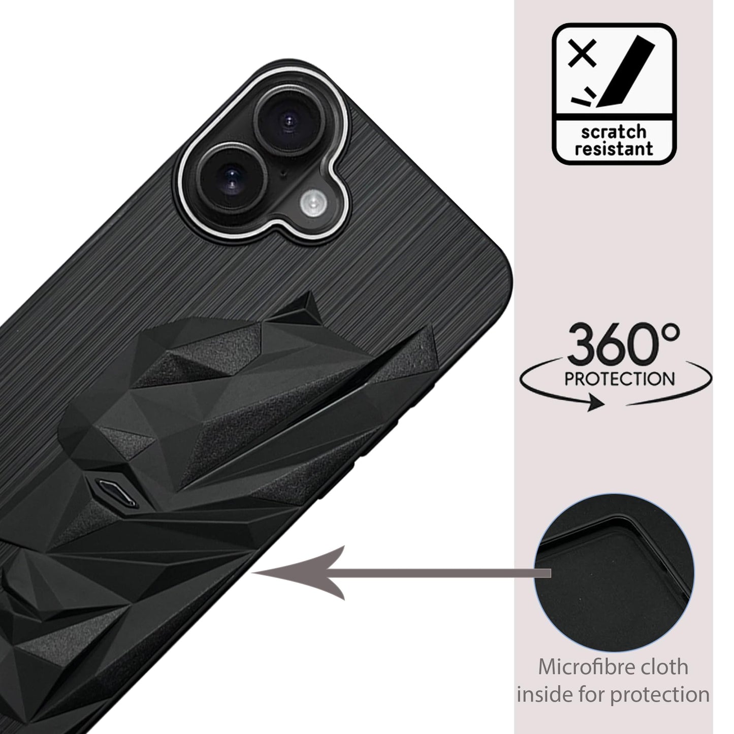 Bt Superhero Case with Camera Ring for iPhone 16