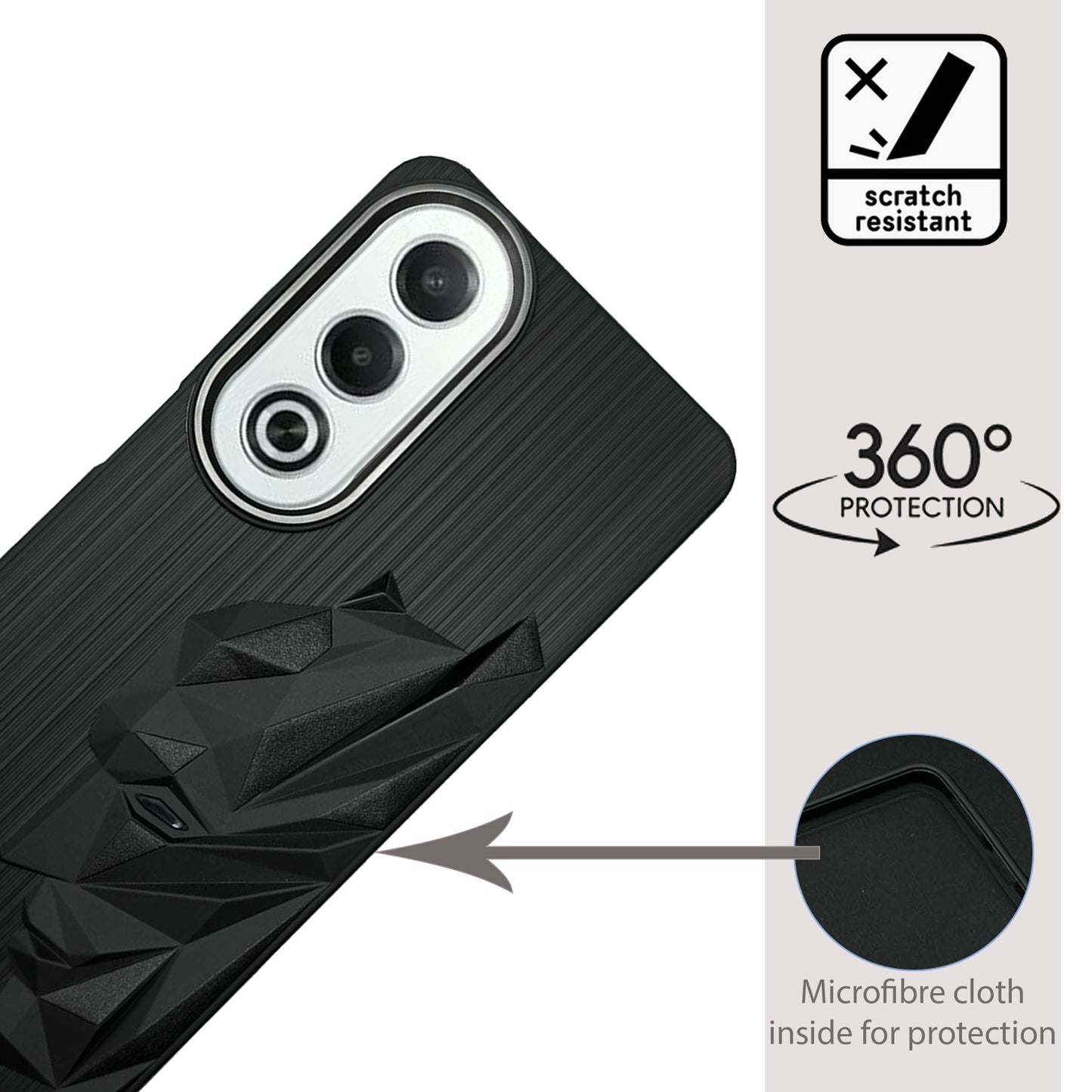 Bt Superhero Case with Camera Ring for Oppo K12X(5G)