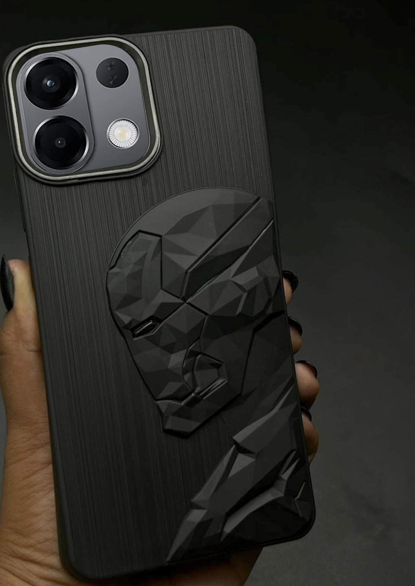IR Superhero Side Face Prism Case with Metallic Camera Ring for Oppo K13