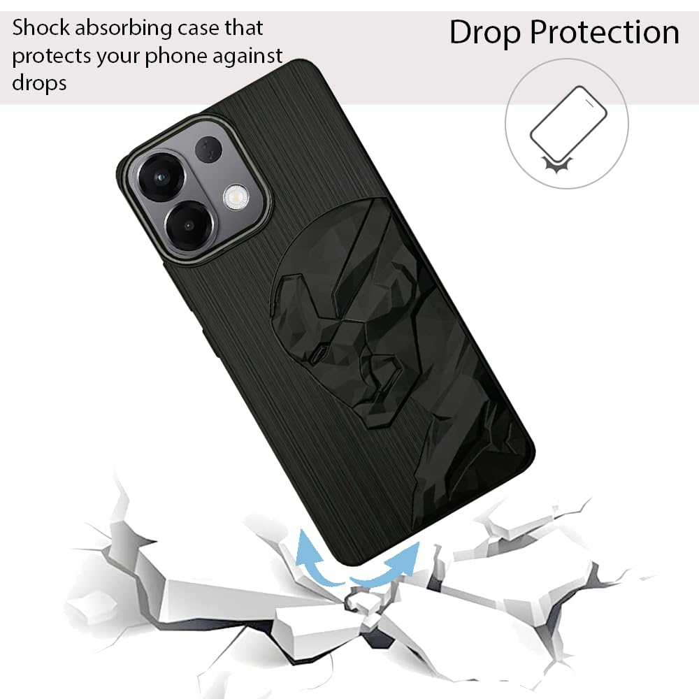 IR Superhero Side Face Prism Case with Metallic Camera Ring for Oppo K13