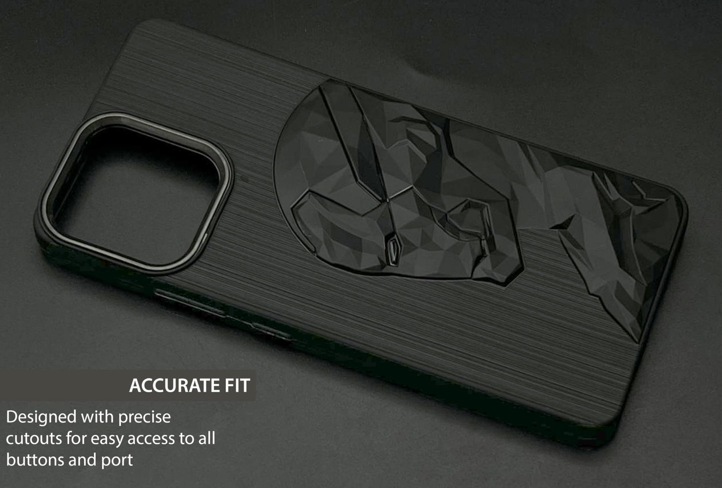 IR Superhero Side Face Prism Case with Metallic Camera Ring for Oppo K13