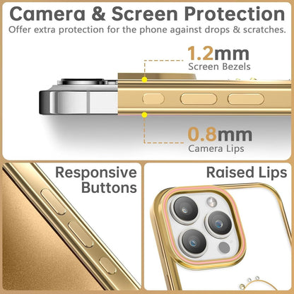 Kingxbar Diamond Transparent Case for iPhone 14