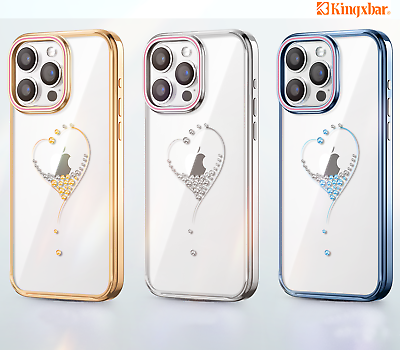 Kingxbar Diamond Transparent Case for iPhone 14 Pro