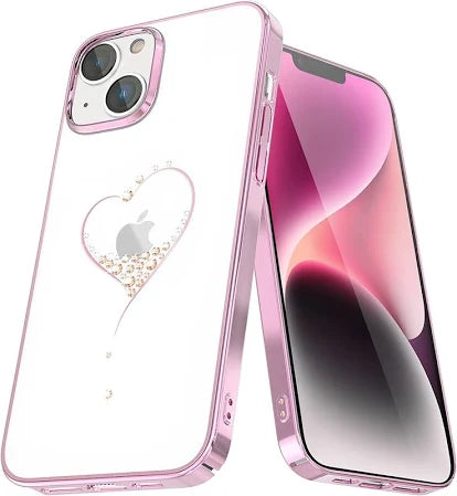 Kingxbar Diamond Transparent Case for iPhone 14
