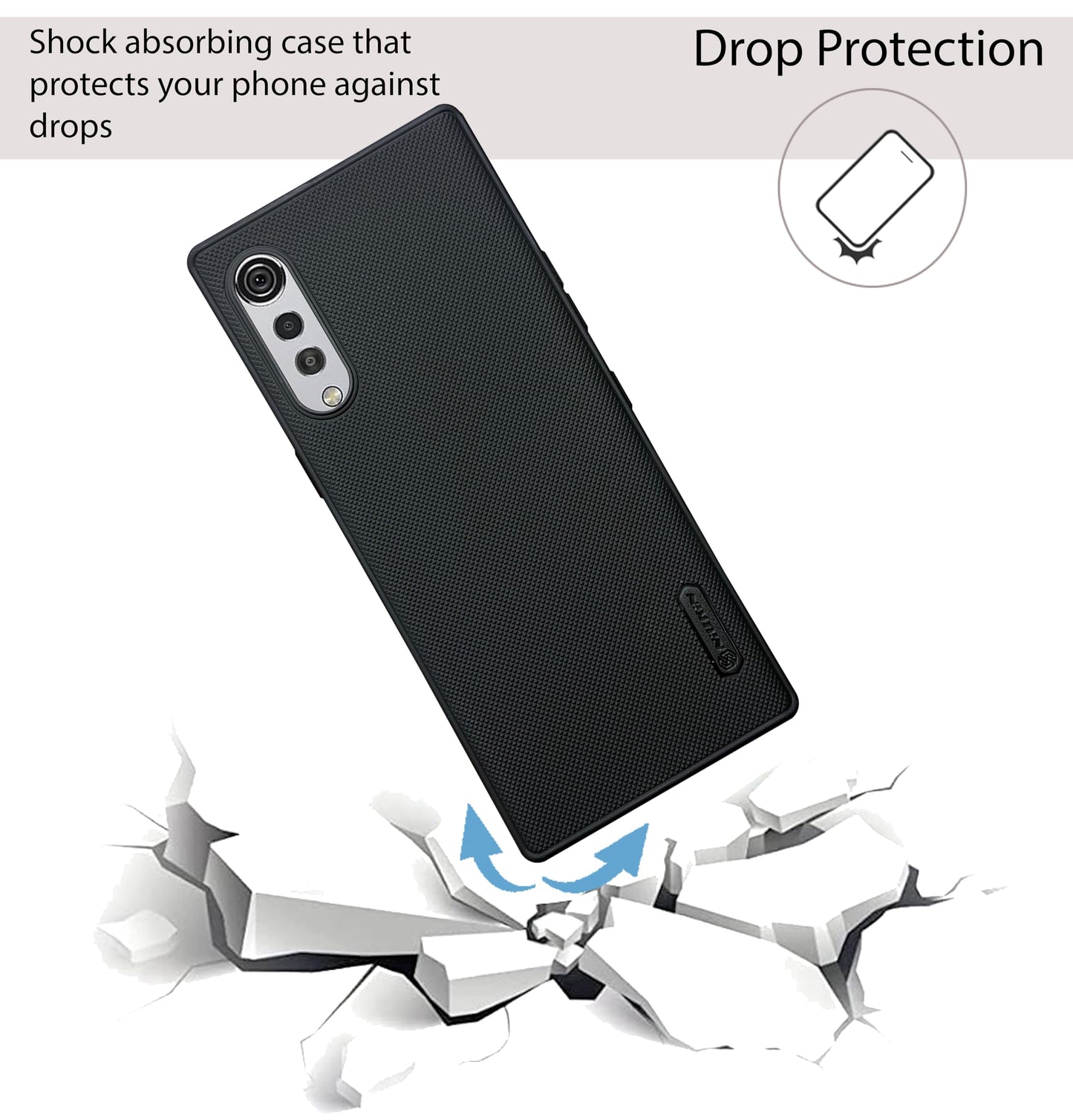NIUKIN Super Frosted Dotted Case for LG Velvet