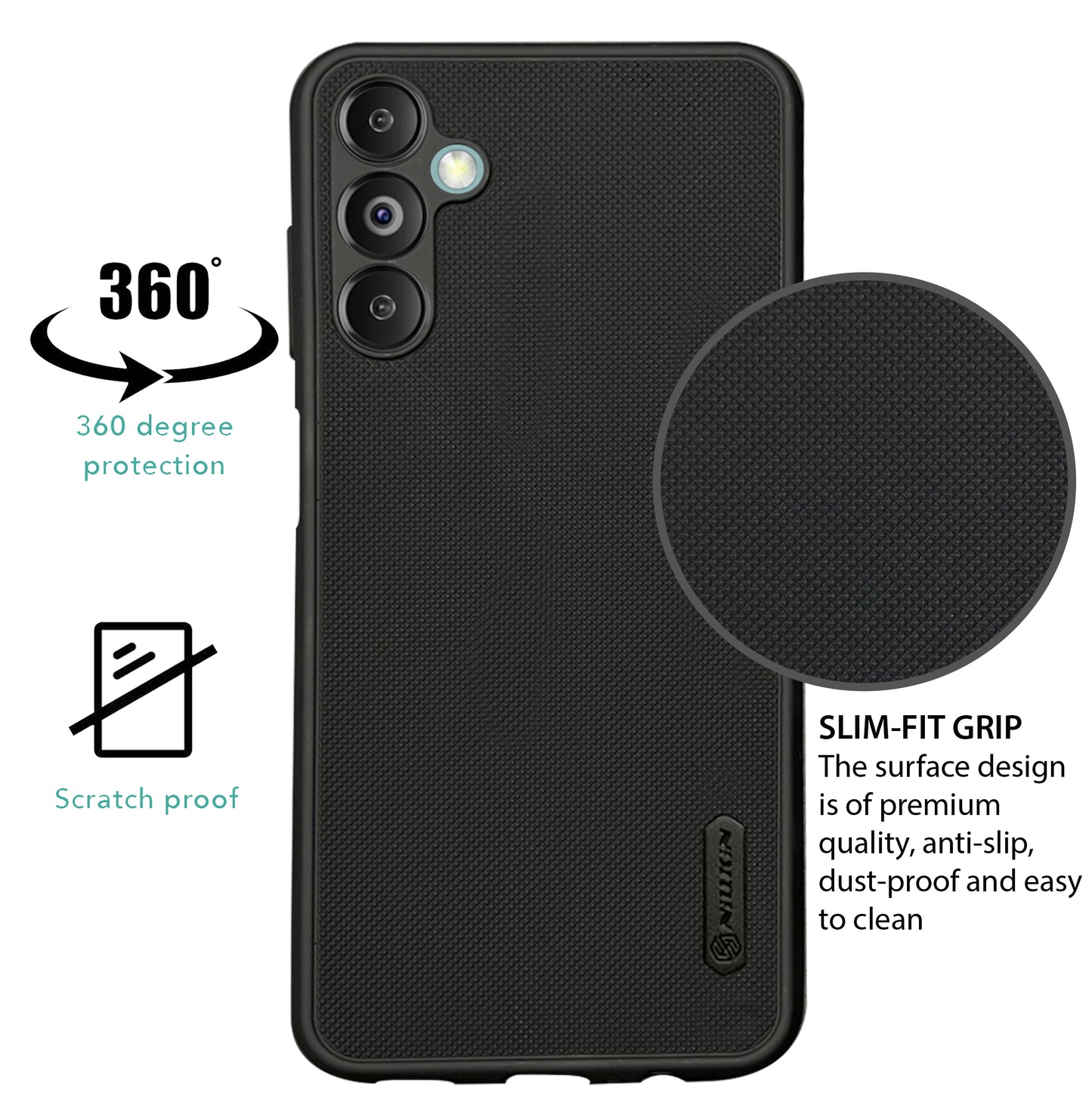 NIUKIN Super Frosted Dotted Case for Samsung M14 5G
