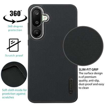 NIUKIN Super Frosted Dotted Case with Camera Ring for Samsung M16