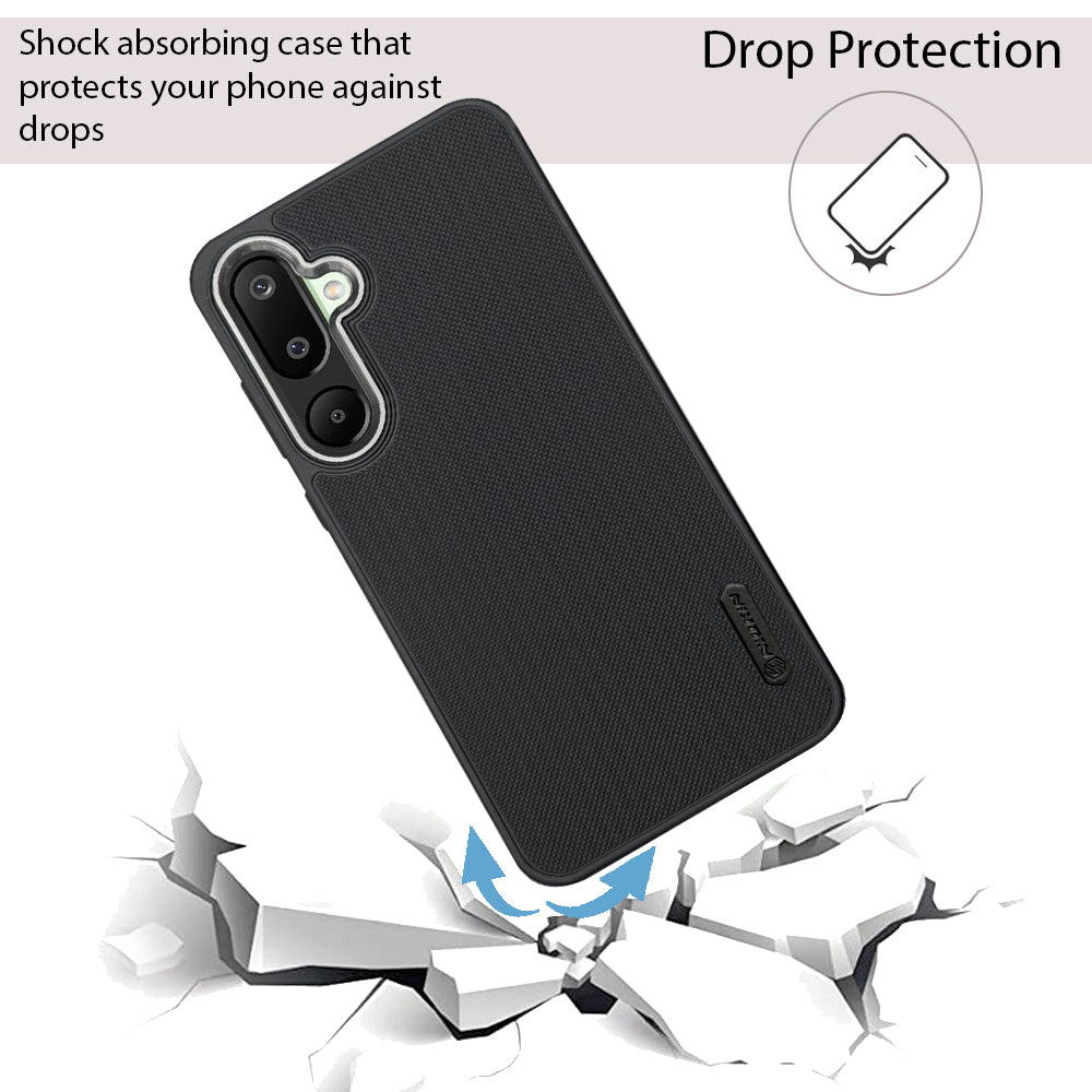 NIUKIN Super Frosted Dotted Case with Camera Ring for Samsung M16