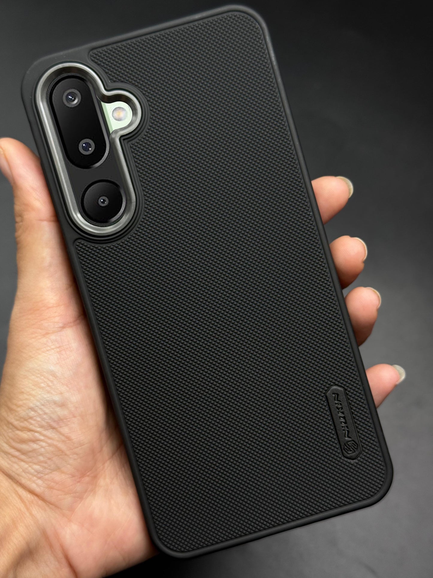 NIUKIN Super Frosted Dotted Case with Camera Ring for Samsung M16
