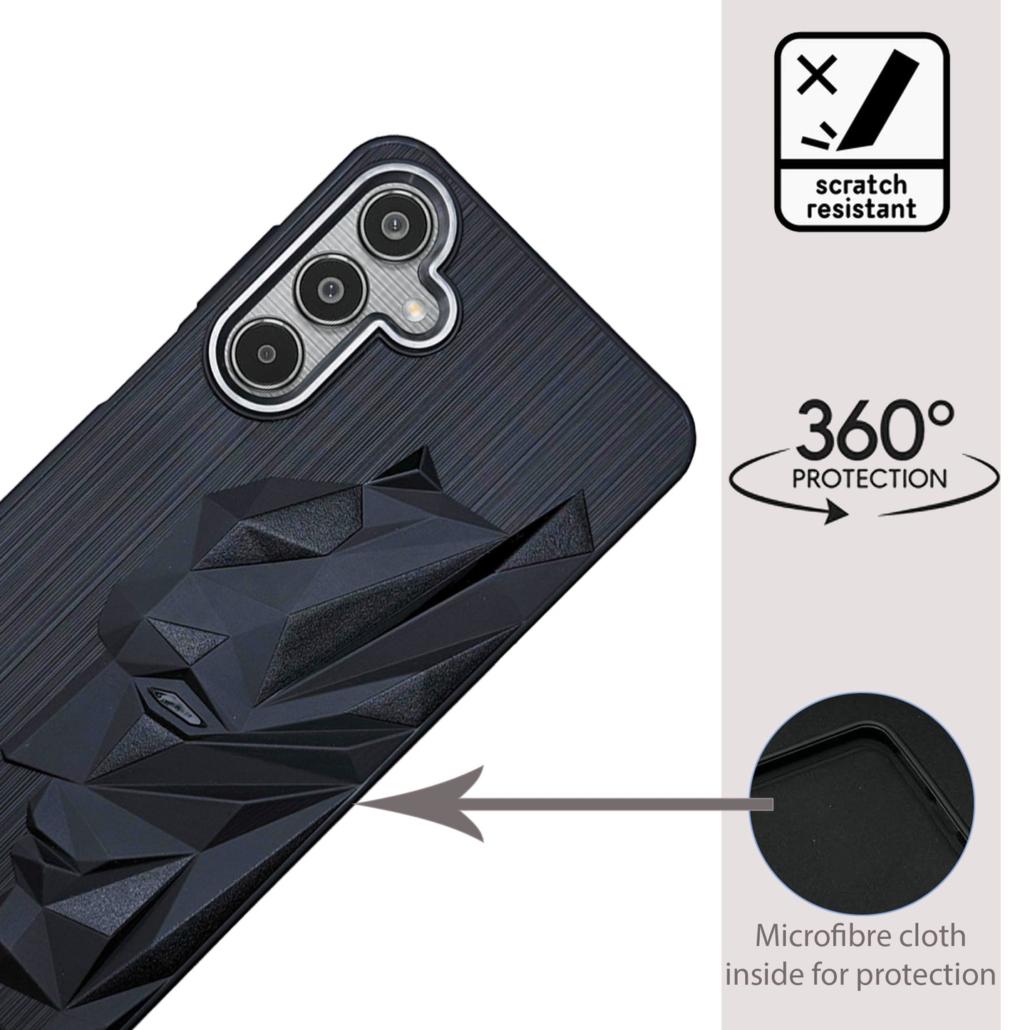 Bt Superhero Case with Camera Ring for Samsung M35