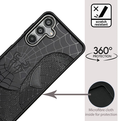 Sp Superhero Web Case with Metallic Camera Ring for Samsung M35(5G)