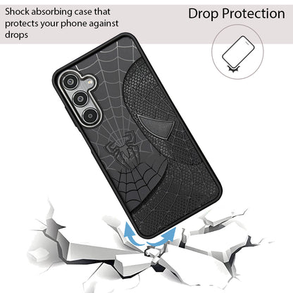 Sp Superhero Web Case with Metallic Camera Ring for Samsung M35(5G)