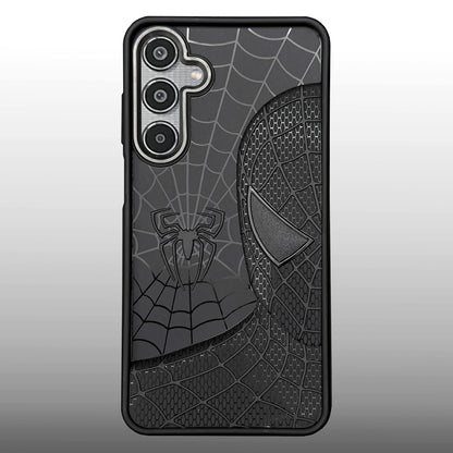 Sp Superhero Web Case with Metallic Camera Ring for Samsung M35(5G)