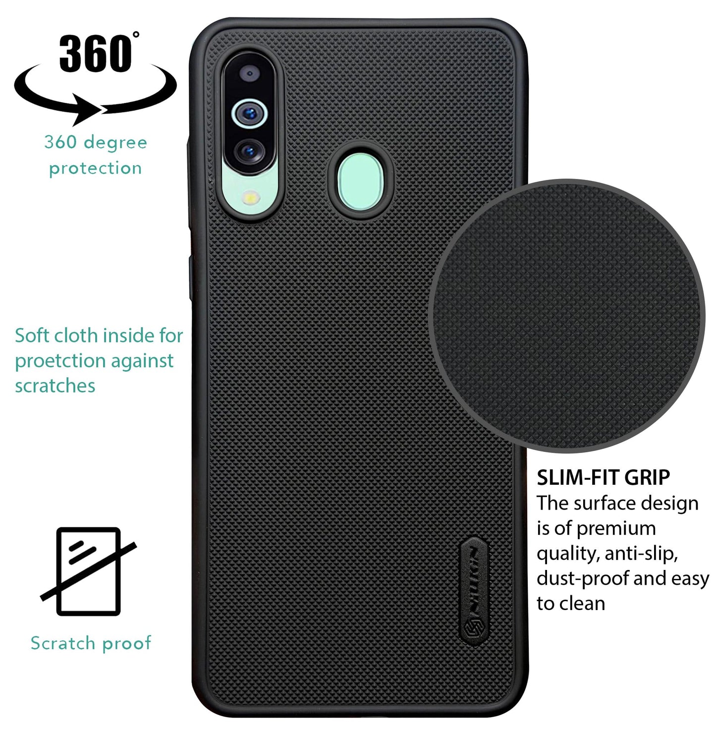 NIUKIN Super Frosted Dotted Case for Samsung M40