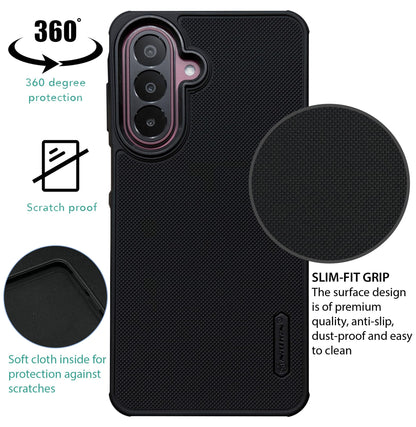NIUKIN Super Frosted Dotted Case with Camera Ring for Samsung Galaxy M47