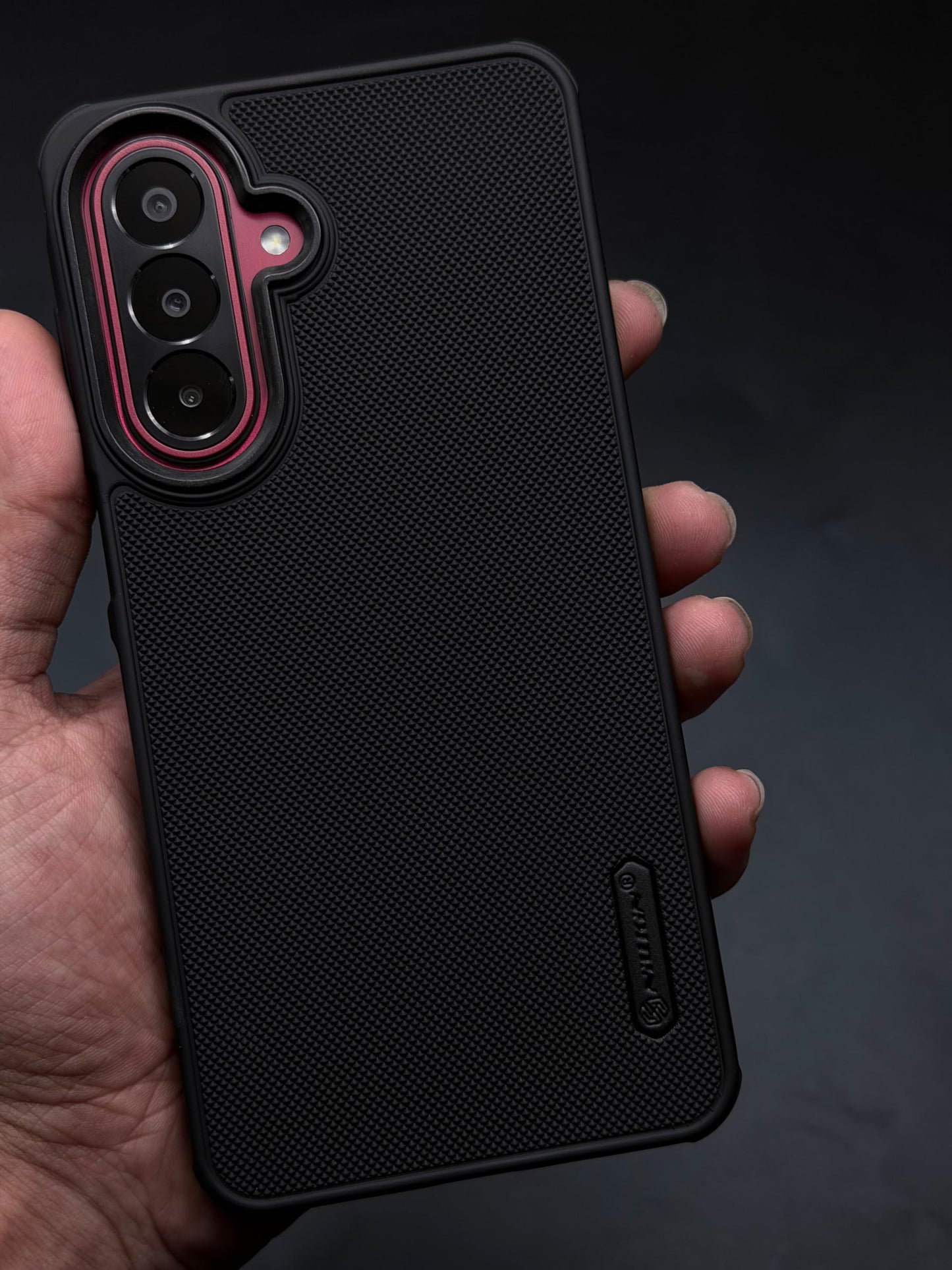 NIUKIN Super Frosted Dotted Case with Camera Ring for Samsung Galaxy M47