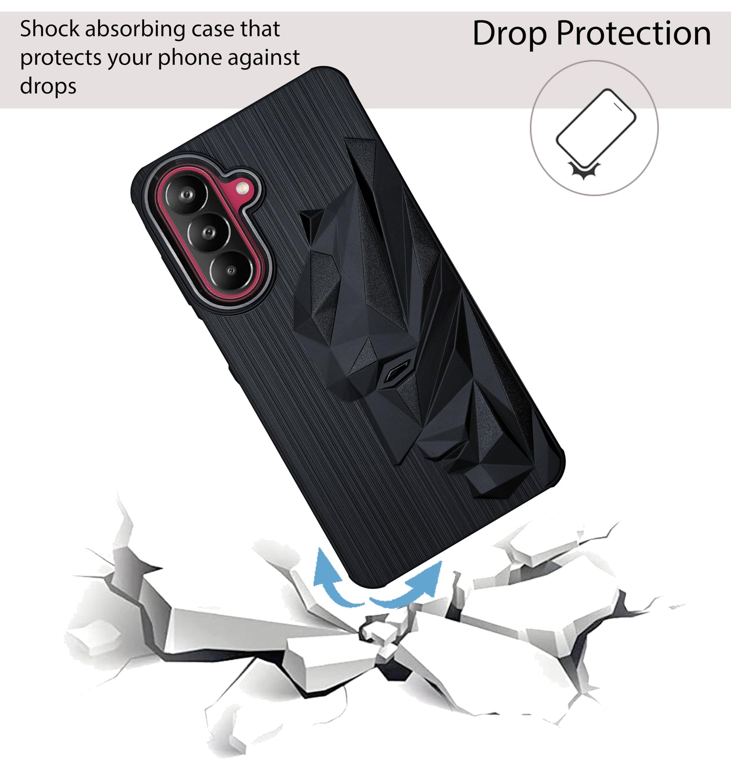 Bt Superhero Case with Camera Ring for Samsung Galaxy M47