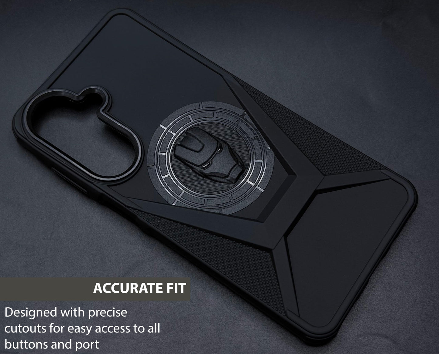 IR Superhero Armor Case with Camera Ring for Samsung Galaxy M47