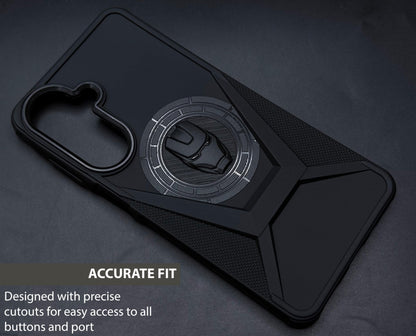 IR Superhero Armor Case with Camera Ring for Samsung Galaxy M47