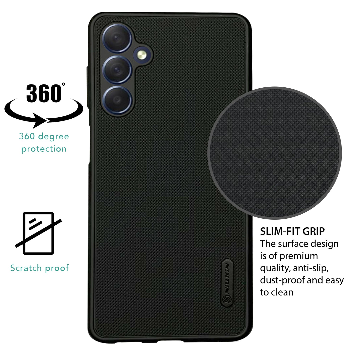 NIUKIN Super Frosted Dotted Case for Samsung M54 5G