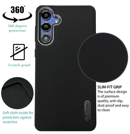 NIUKIN Super Frosted Dotted Case with Camera Ring for Samsung M55