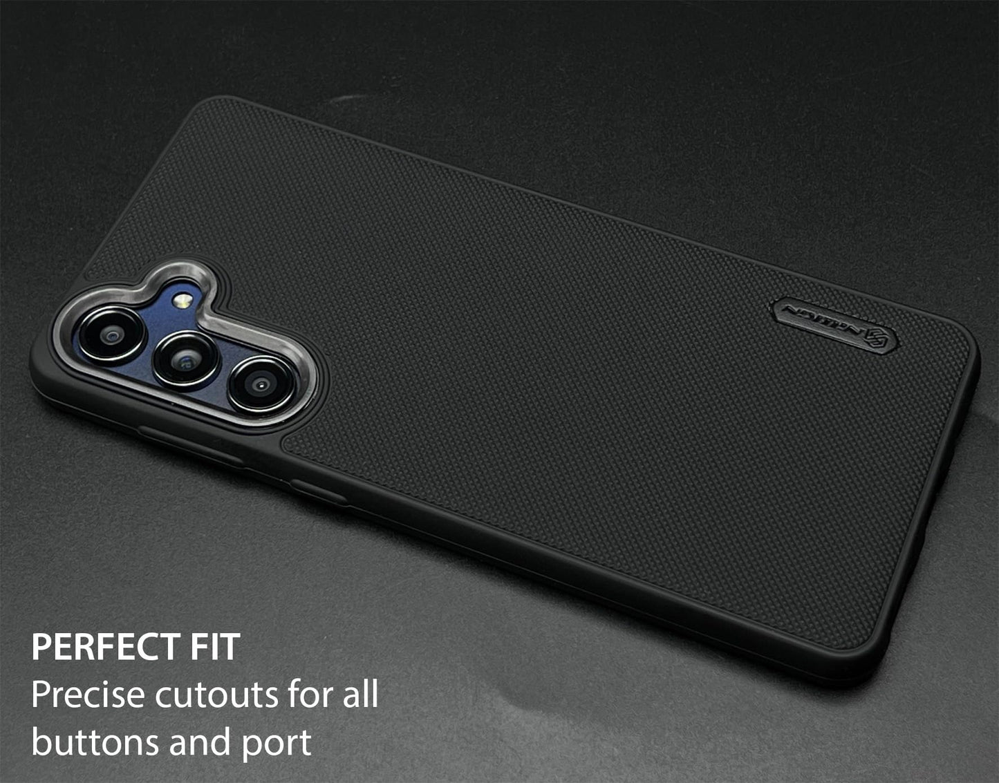 NIUKIN Super Frosted Dotted Case with Camera Ring for Samsung M55
