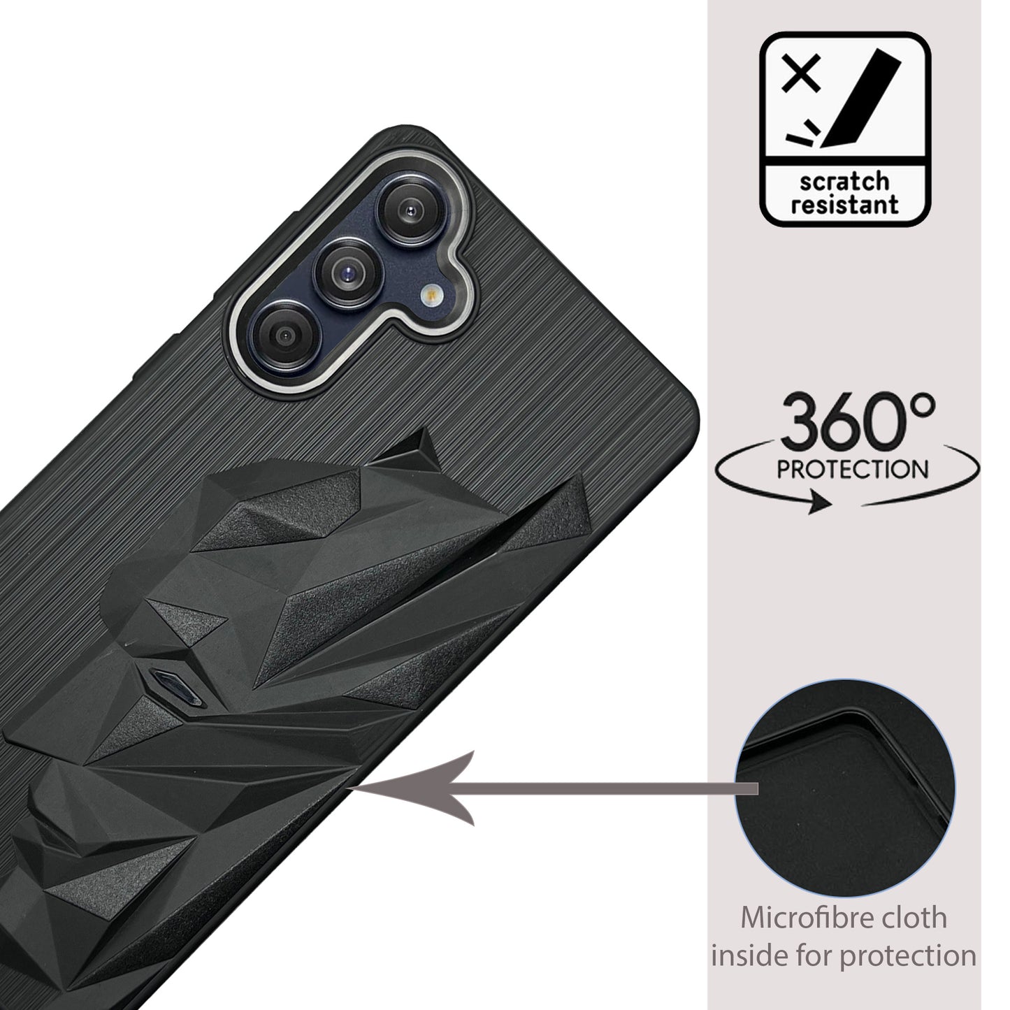 Bt Superhero Case with Camera Ring for Samsung M55(5G)