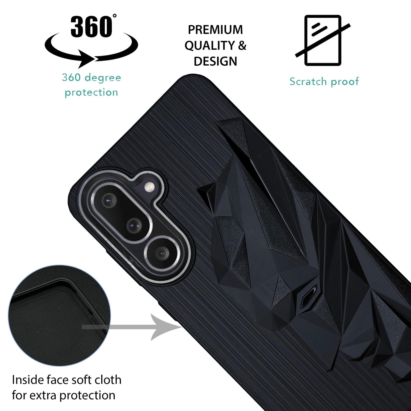 Bt Superhero Case with Camera Ring for Samsung M56(5G)