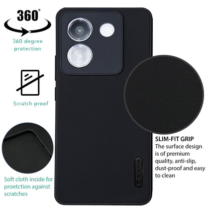 NIUKIN Super Frosted Dotted Case for Xiaomi Poco M7 Pro