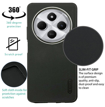 NIUKIN Super Frosted Dotted Case with Camera Ring for Xiaomi Poco C75