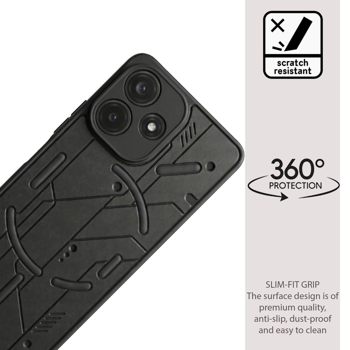 Cyber Design Soft Back Case for Xiaomi Poco M6 Pro 5G