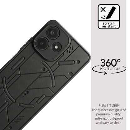 Cyber Design Soft Back Case for Xiaomi Poco M6 Pro 5G
