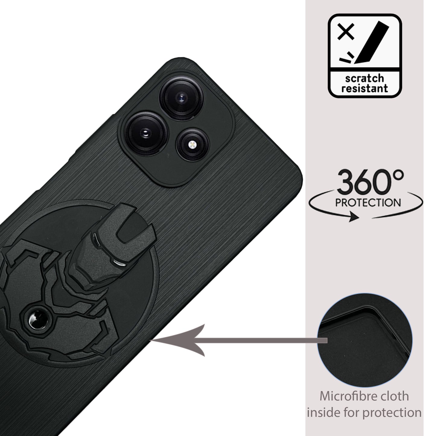 IR Superhero Shield Case for Xiaomi POCO M6 Pro(5G)