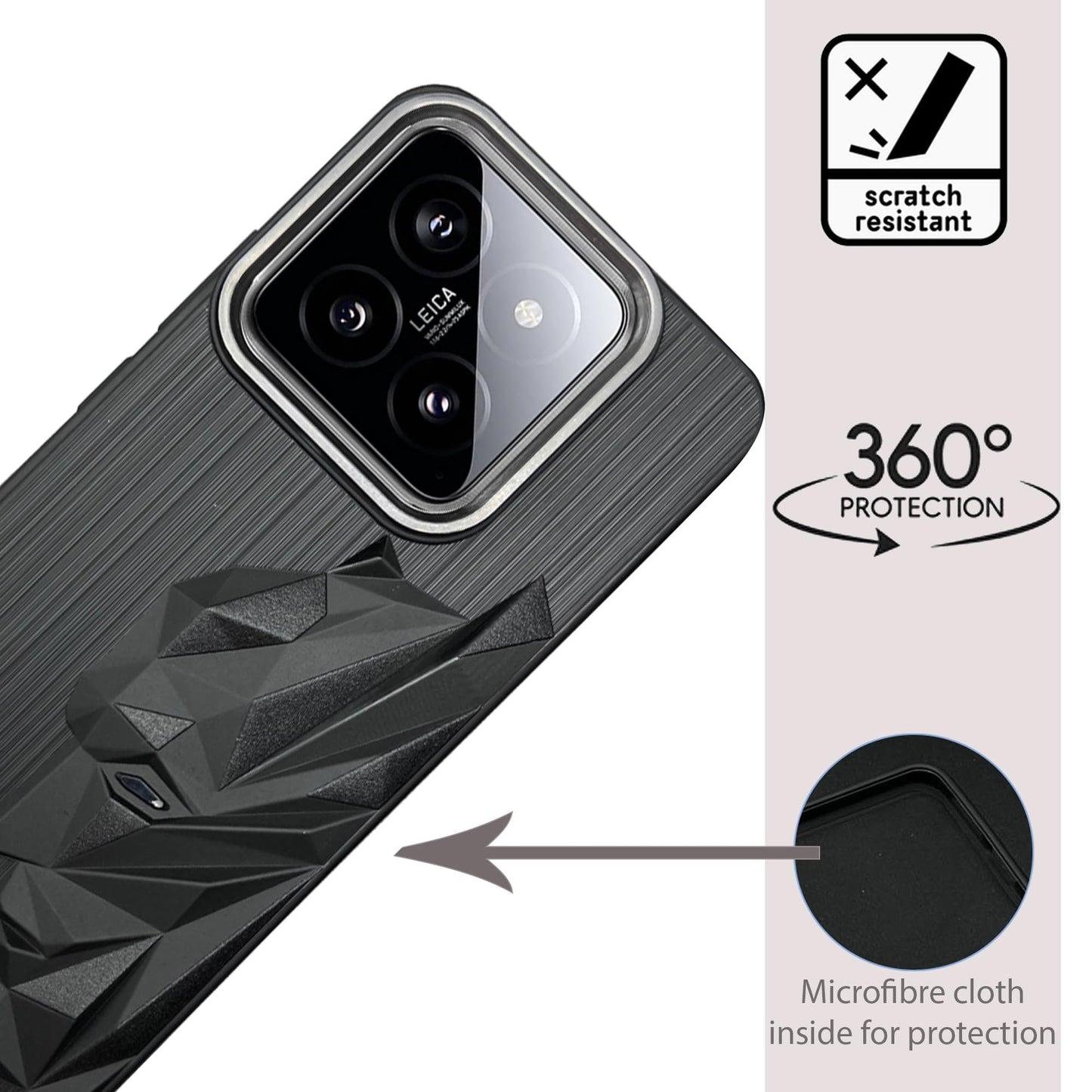 Bt Superhero Case with Camera Ring for Redmi 14(5G)