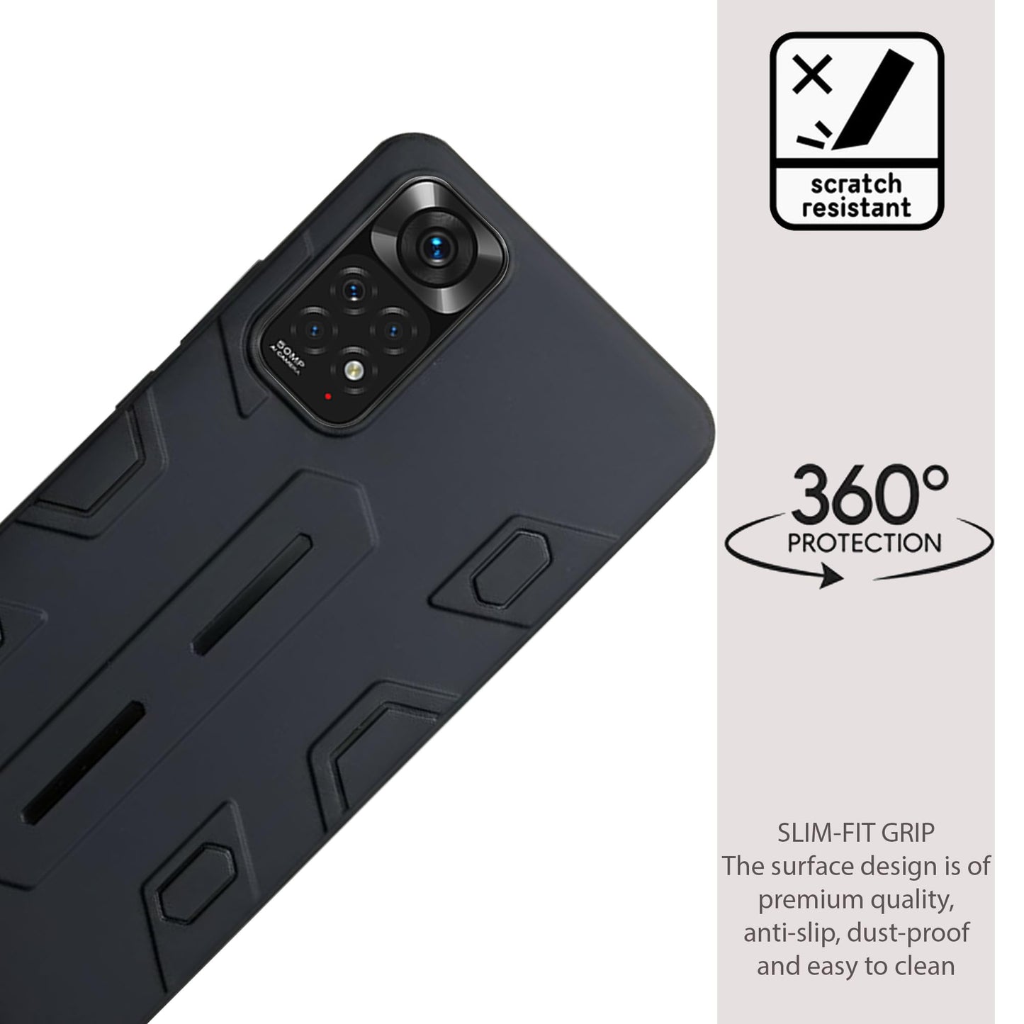 NIUKIN Armor Case for Xiaomi Redmi Note 11