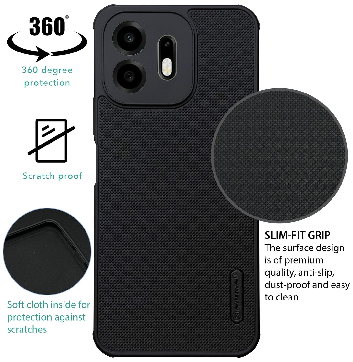 NIUKIN Super Frosted Dotted Case for Oneplus N6