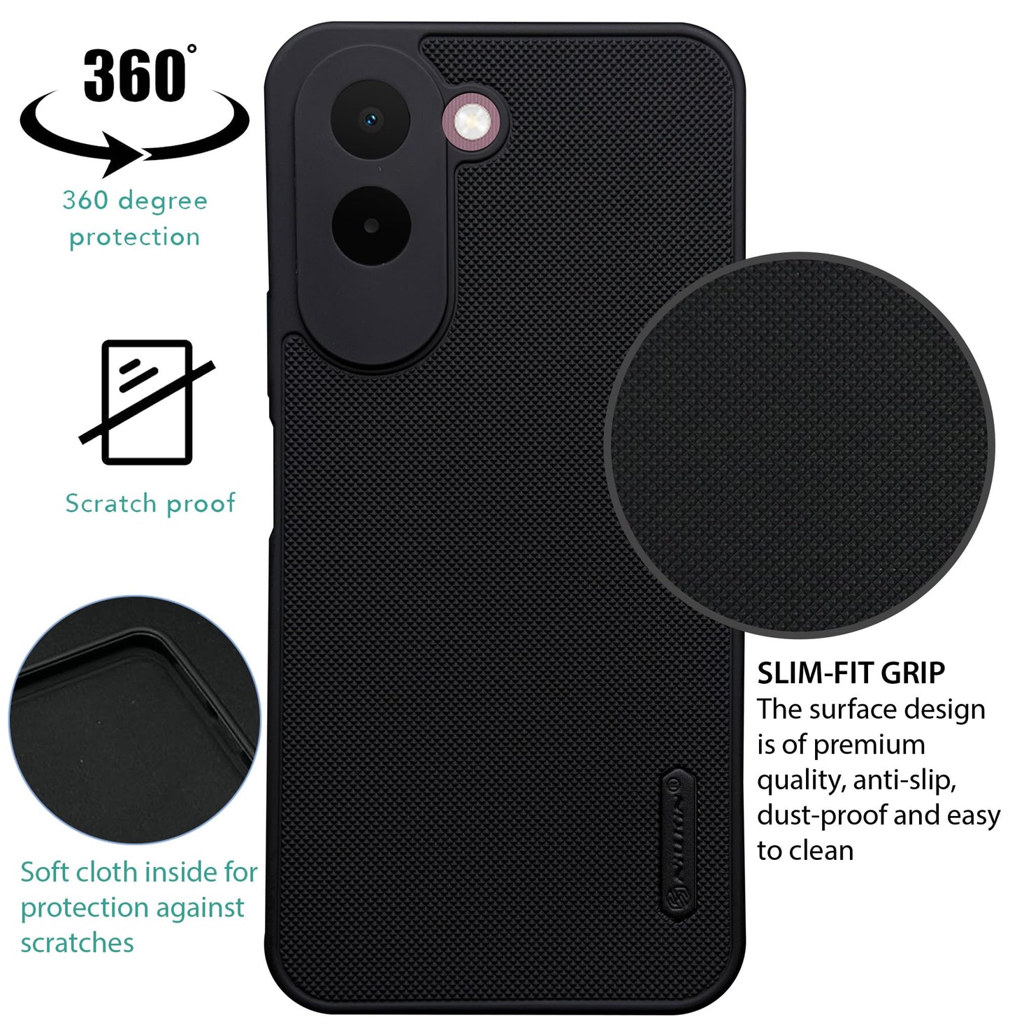 NIUKIN Super Frosted Dotted Case for Oneplus N6x