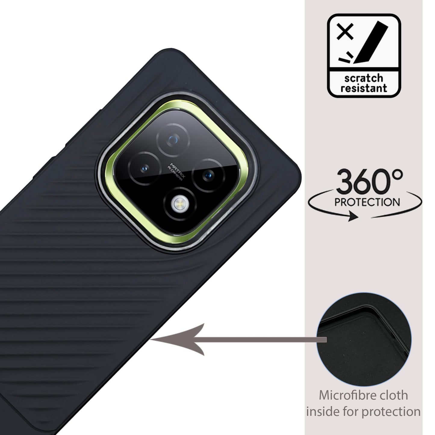Ripple Wave Case with Camera Ring for Realme Narzo 70 Turbo
