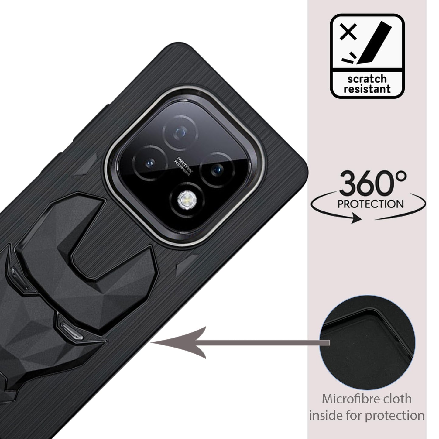 IR Mask Case with Camera Ring for Realme Narzo 70 Turbo