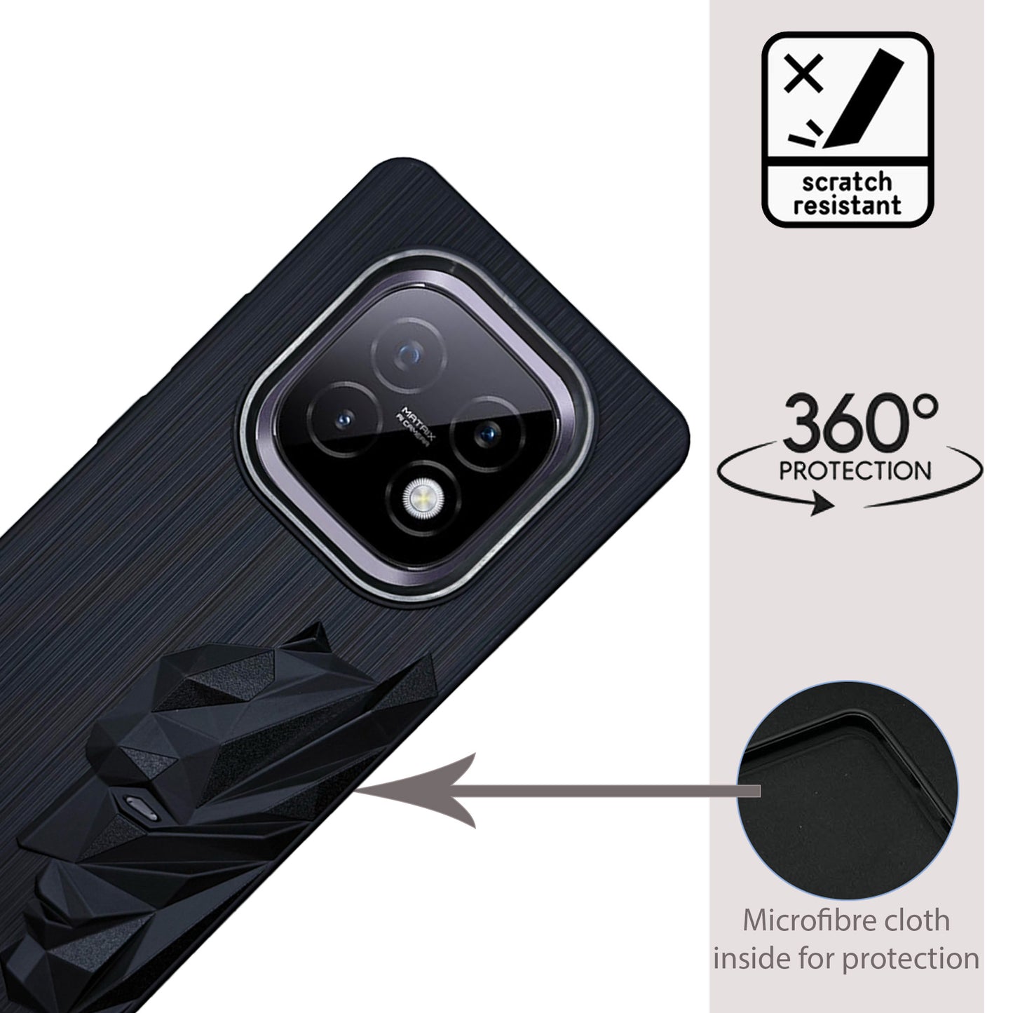 Bt Superhero Case with Camera Ring for Realme Narzo 70 Turbo(5G)