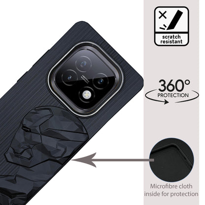 IR Superhero Side Face Prism Case with Metallic Camera Ring for Realme Narzo 70 Turbo