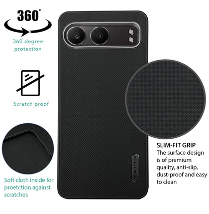 NIUKIN Super Frosted Dotted Case with Camera Ring for Oneplus Nord 4