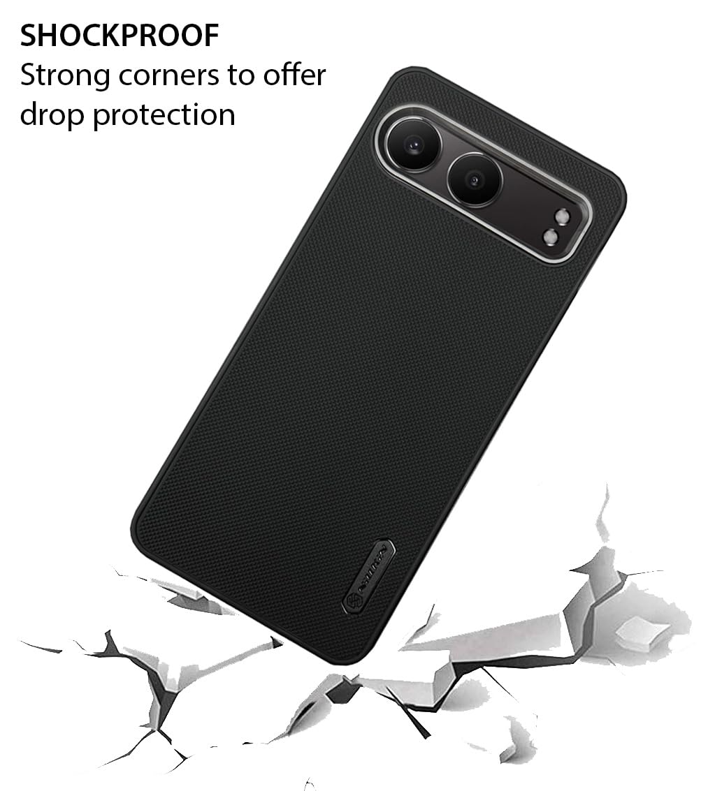 NIUKIN Super Frosted Dotted Case with Camera Ring for Oneplus Nord 4