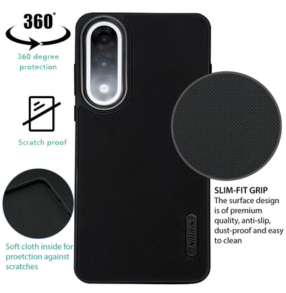 NIUKIN Super Frosted Dotted Case with Camera Ring for Oneplus Nord 5