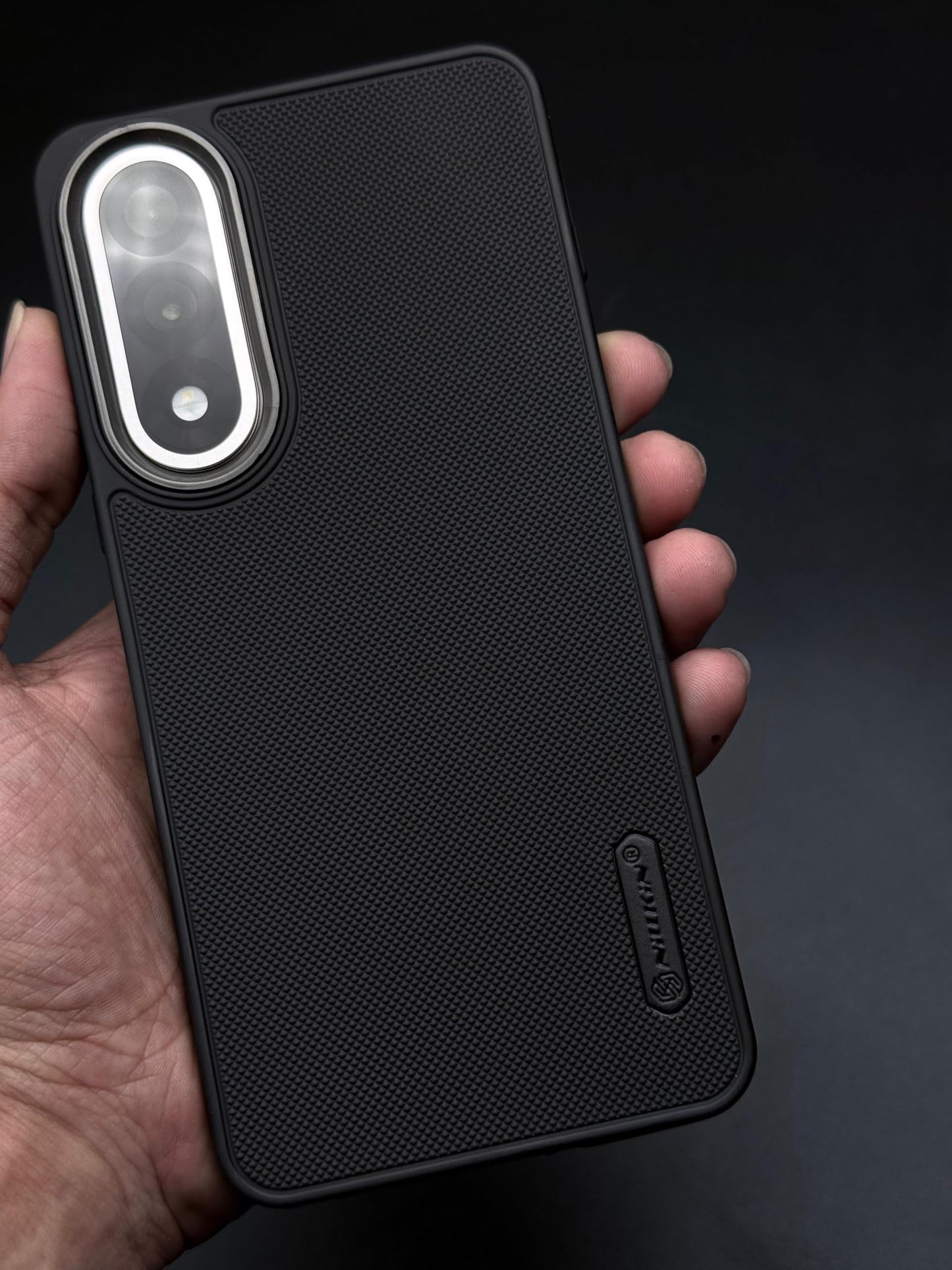 NIUKIN Super Frosted Dotted Case with Camera Ring for Oneplus Nord 5