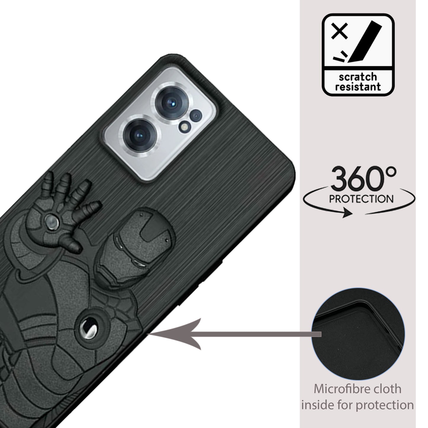 IR Superhero Action Case for Oneplus Nord CE 2(5G)