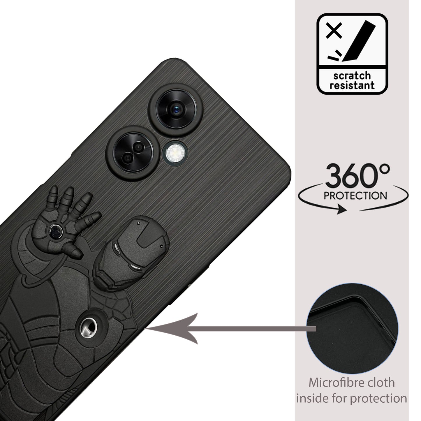 IR Superhero Action Case for Oneplus Nord CE 3 Lite(5G)