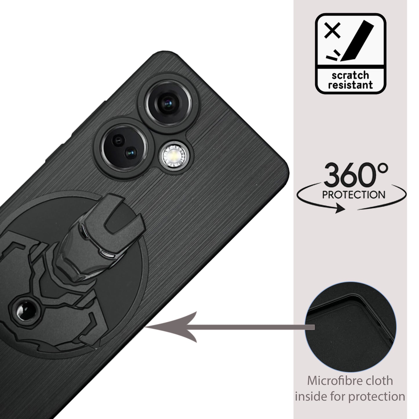 IR Superhero Shield Case for Oneplus Nord CE 3(5G)