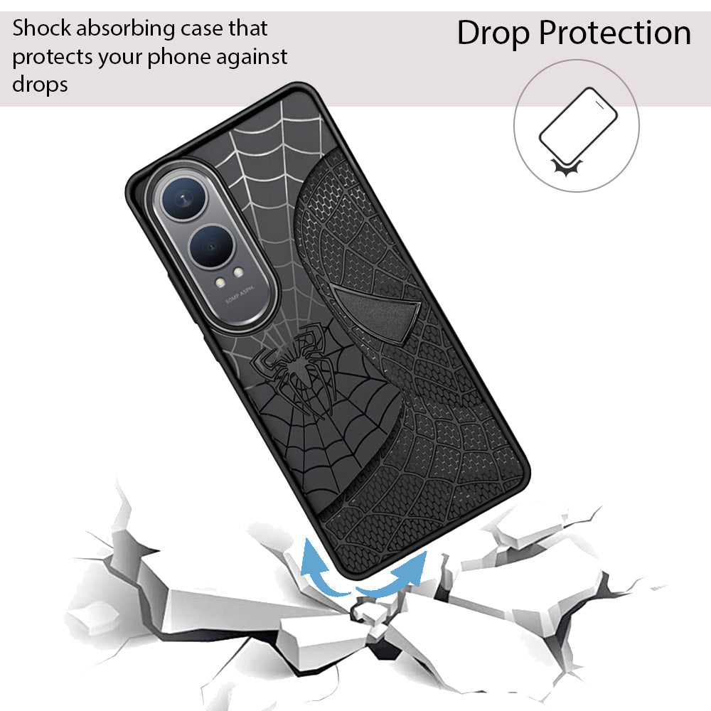 Sp Superhero Web Case with Metallic Camera Ring for Oneplus Nord CE 4 Lite(5G)